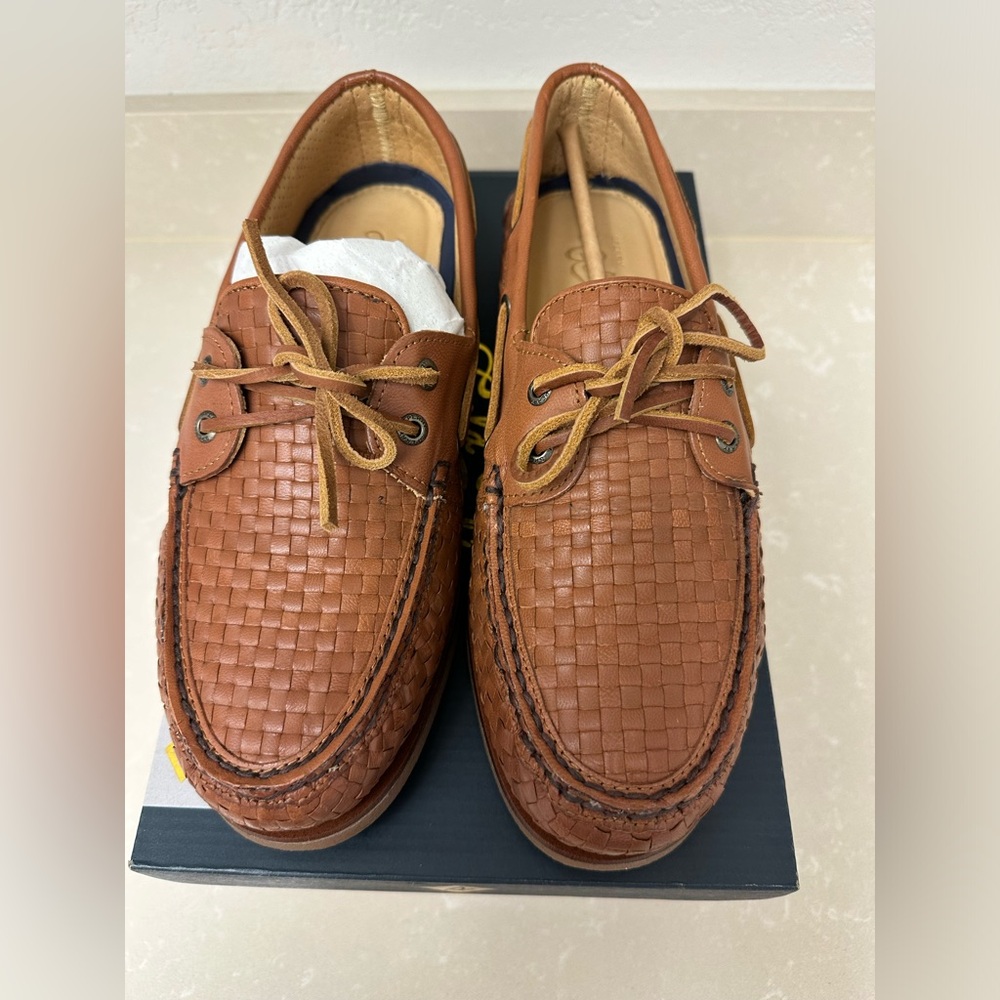 New Men's Gold Cup Sperry Woven Boat Shoe
